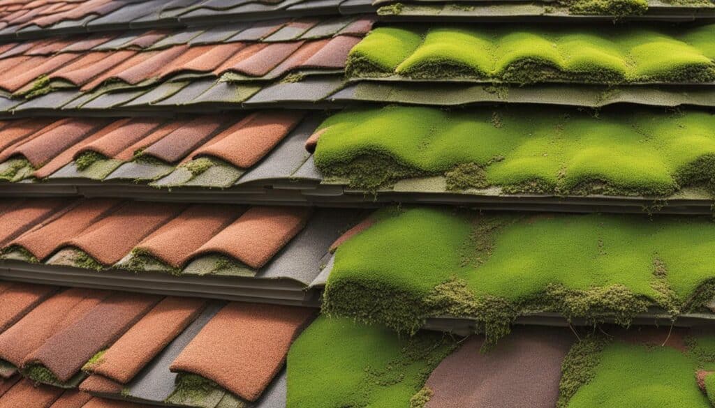 Traitements anti-mousse pour toit