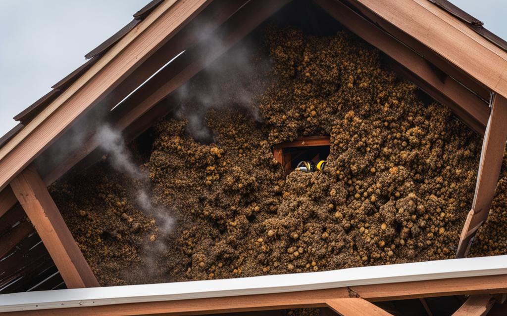 Comment se débarrasser d'un nid de guêpes sous toiture