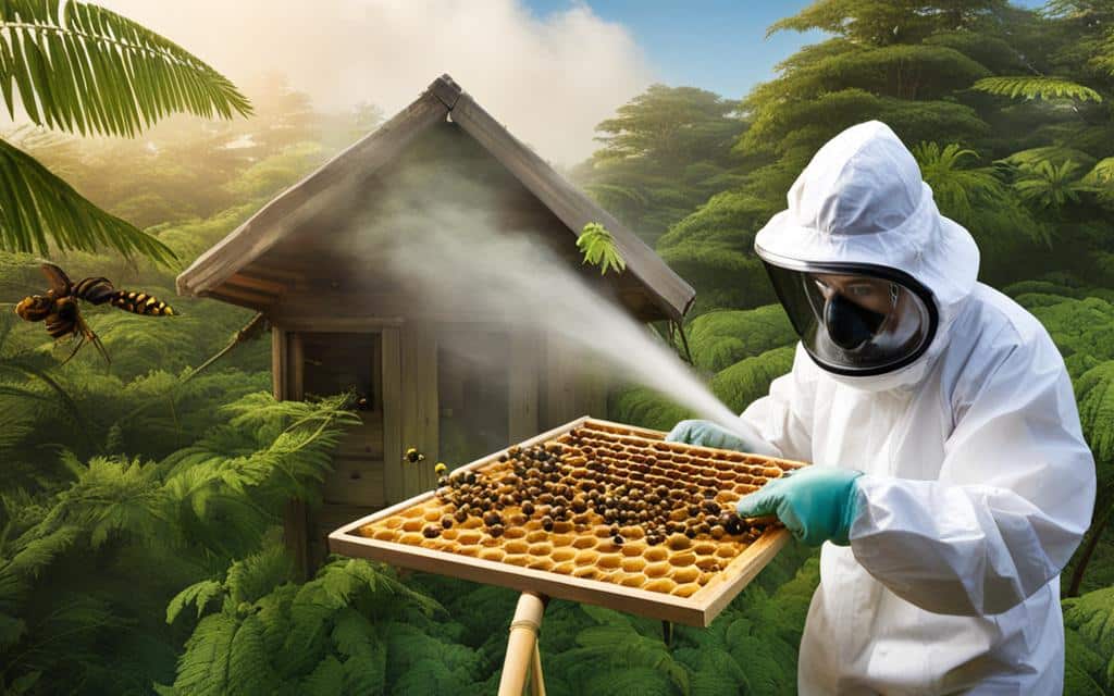 technique pour se débarrasser d'un nid d'abeilles